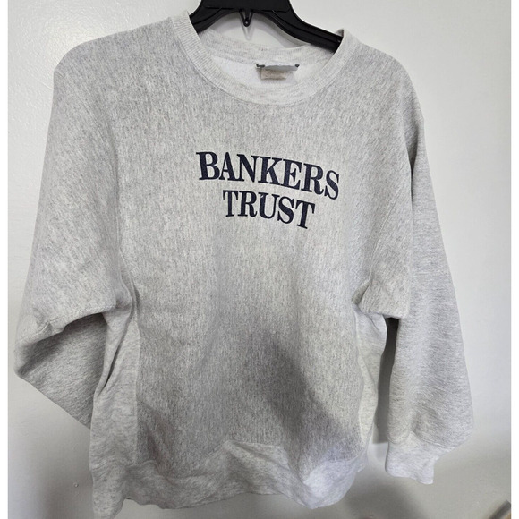 Vintage 90’s Lee Cross Grain Sweater‎ XL Men Bankers Trust